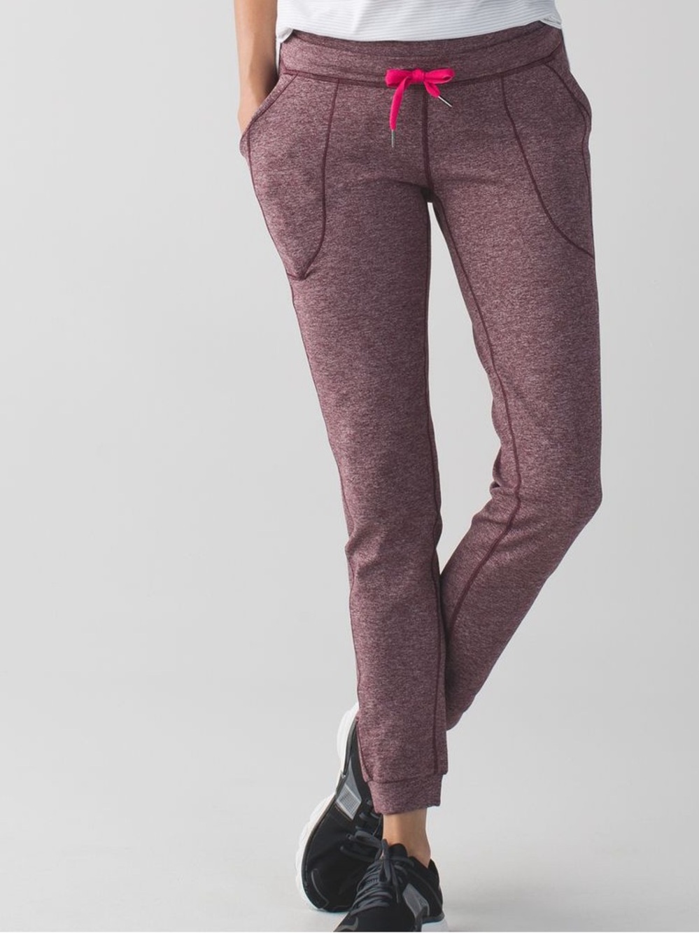 Lululemon Base Runner III Maroon Heather Joggers